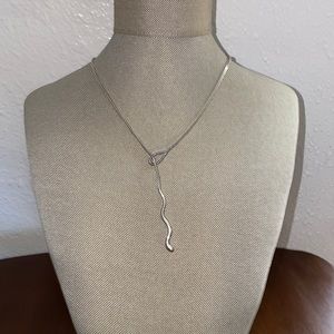 Vintage Rare Elsa Peretti Tiffany and Co Lariat style snake choker necklace